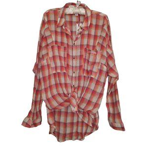 Women's Urban Outfitters BDG button down rose shirt